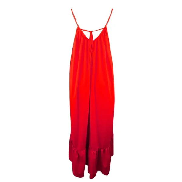 Spring Dress For Women Sexy Solid Strap Dress Pocket Loose Backless Big Swing Dresses Holiday Dresses For Women Wedding Guest - Image 6