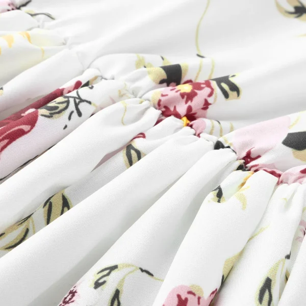Spring Autumn Vintage Flower Floral Print Maxi Dress Office Lady Fashion Mujer Elegant Long Sleeve O-neck Dresses For Women 2023 - Image 5